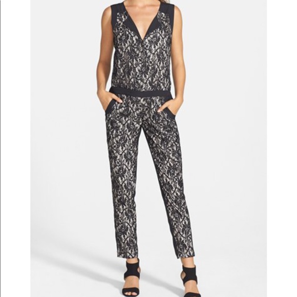 Jessica Simpson Other - Jessica Simpson - lace jumpsuit with pockets